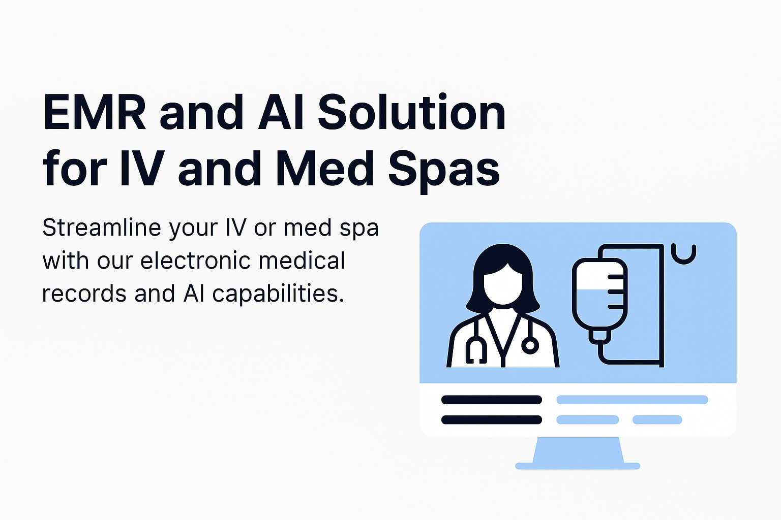 IV Therapy & Med Spa EMR Dashboard