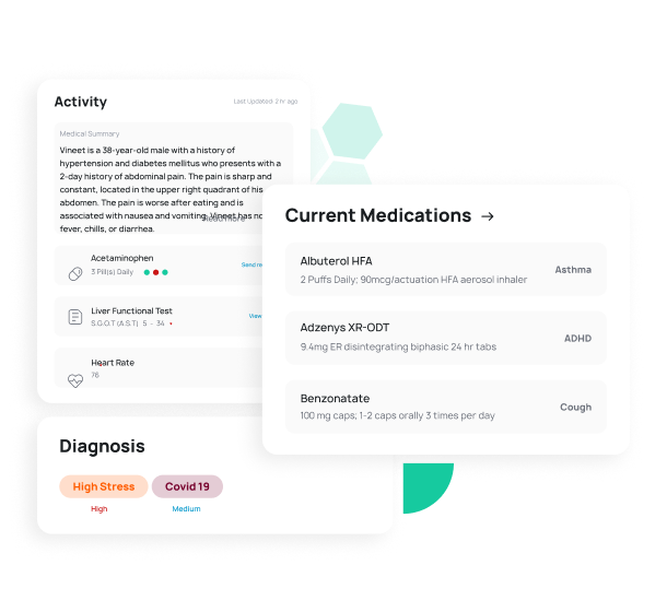 AI Medical Summary Interface